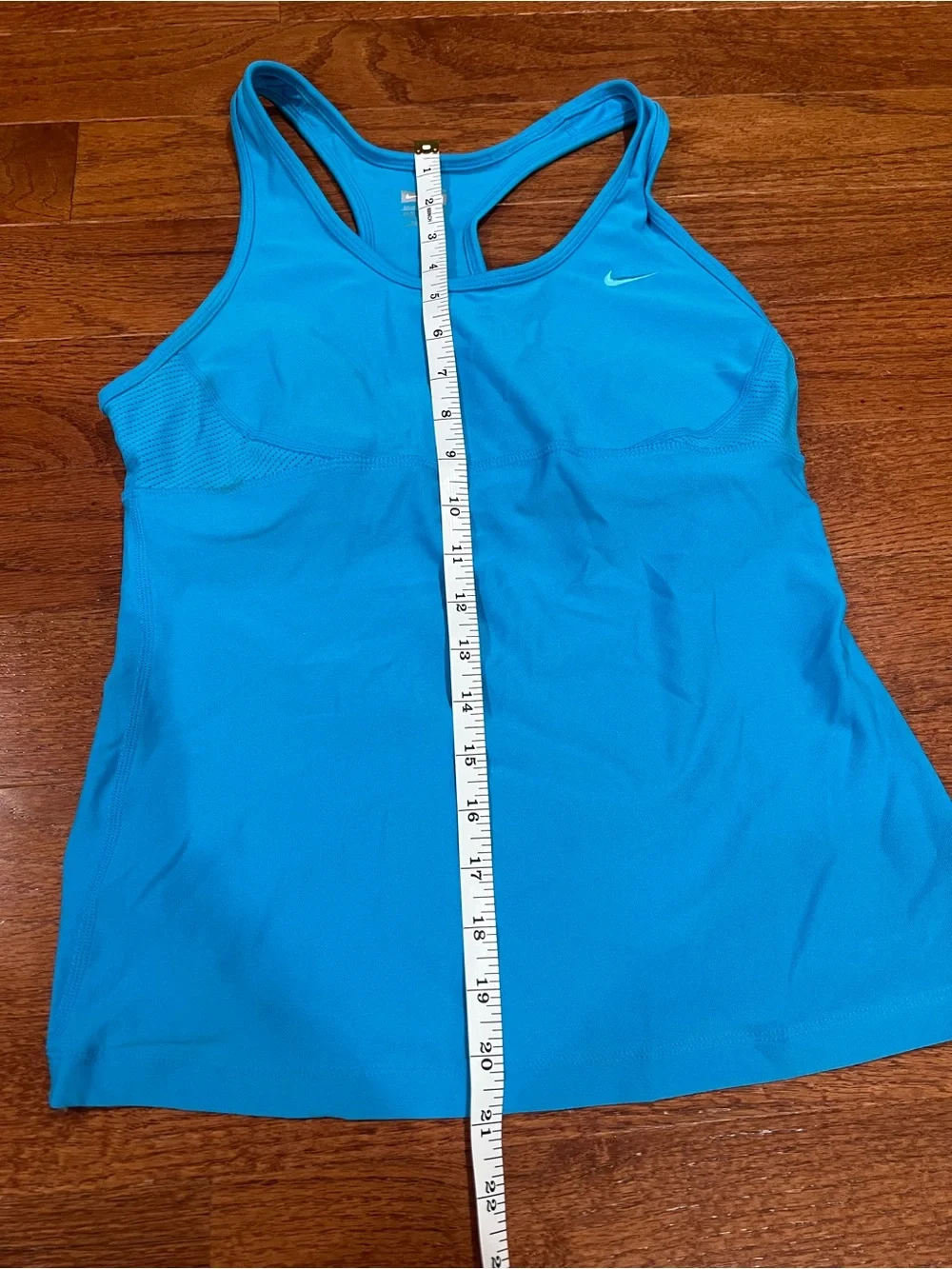Nike Women’s Bright Blue Racerback Tank - Picture 4 of 6